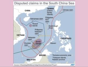 Map of the South China Sea