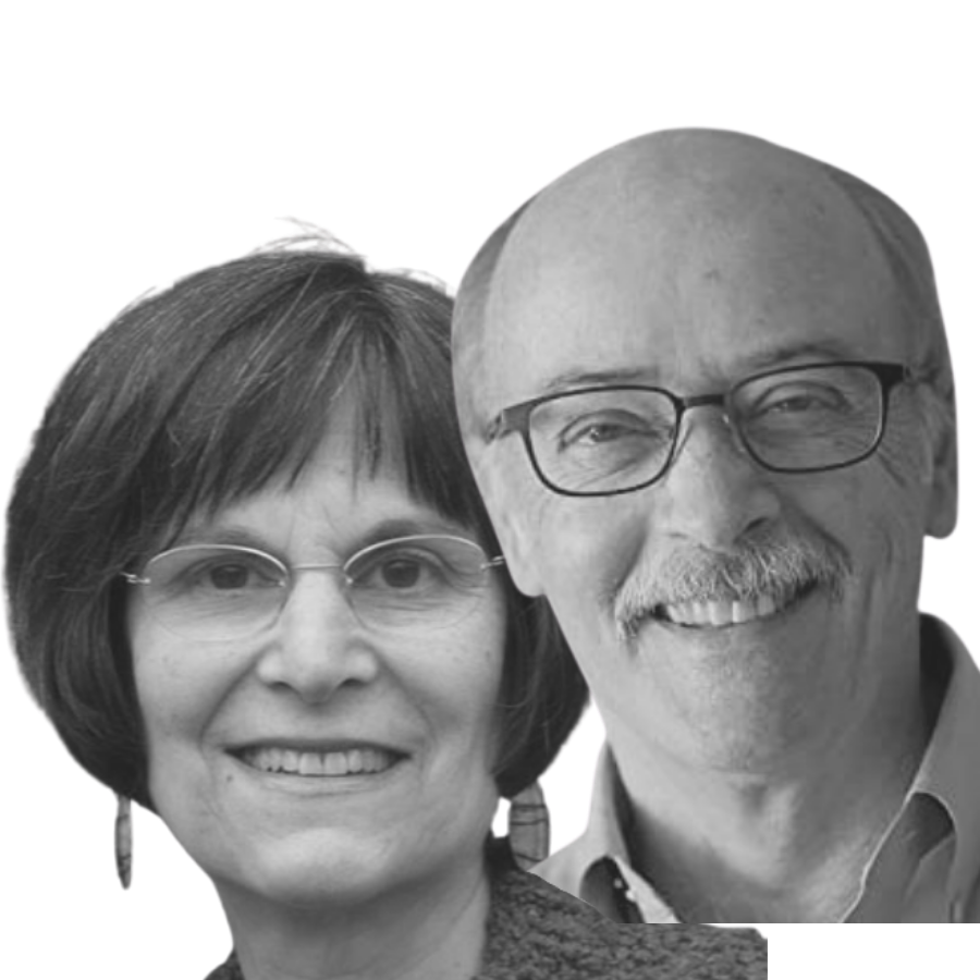 Black and white headshot of Suzanne Gordon and Steve Early