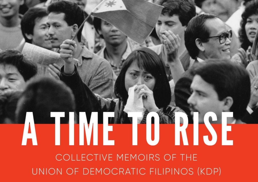Image of the book cover for A Time to Rise depicting people at a rally with the book title overlaid