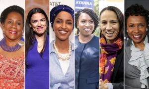 Photo collage of women candidates who won their election in 2018