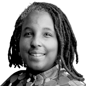 Black and white headshot of Lauren Jacobs