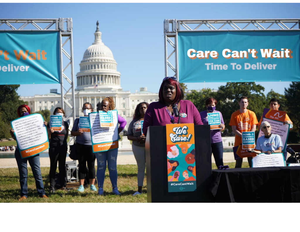 Care Can't Wait coalition rallies at the US Capitol